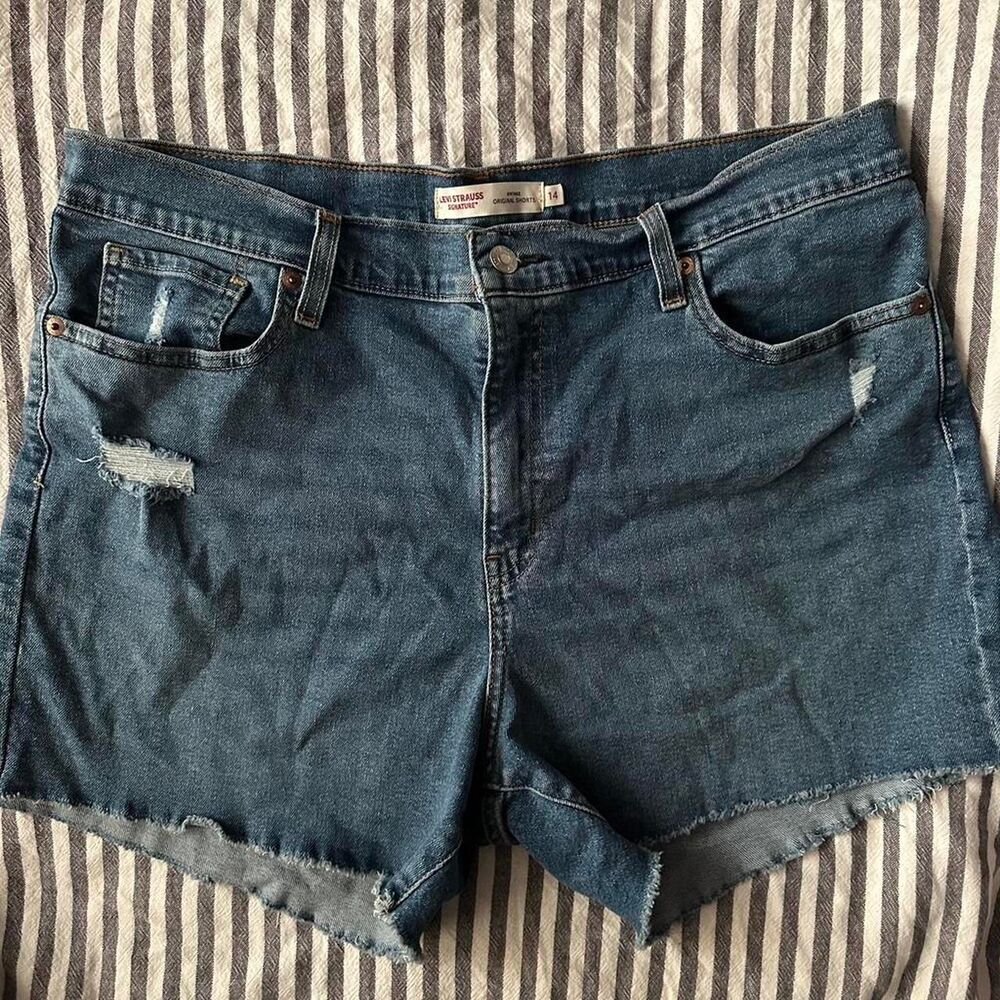 Levi-s Women's Blue and Navy Shorts